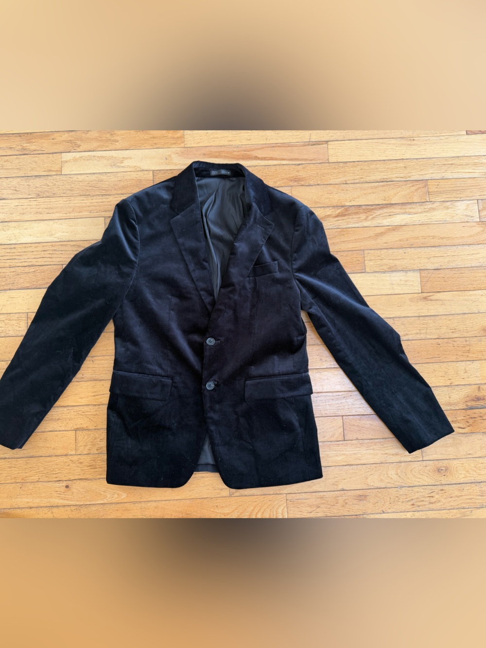 Zara Black Corduroy Blazer